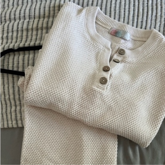 Free People Hailee Sweater Set Matching Two Piece Pants in Au Lait Cream - Picture 2 of 7